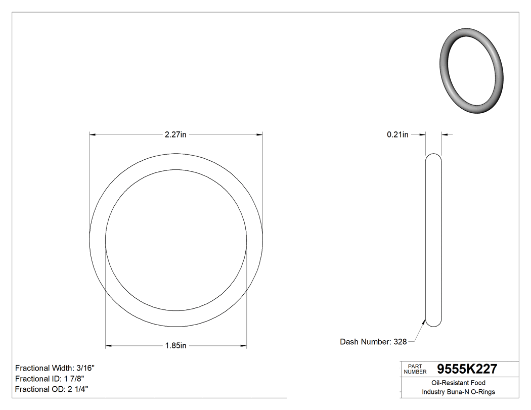 Technical drawing - 9555K227